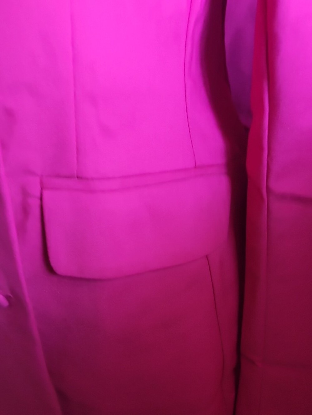 Fashion Nova DARK MAGENTA DOUBLE BREASTED Blazer & Pants Suit NEW WITH TAG L - Picture 10 of 17